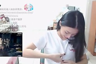 Twitch streamer japanese flashing perfect shape boobs in an exciting way